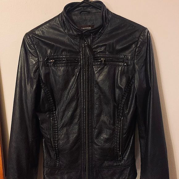 Black Danier leather jacket - Picture 1 of 4